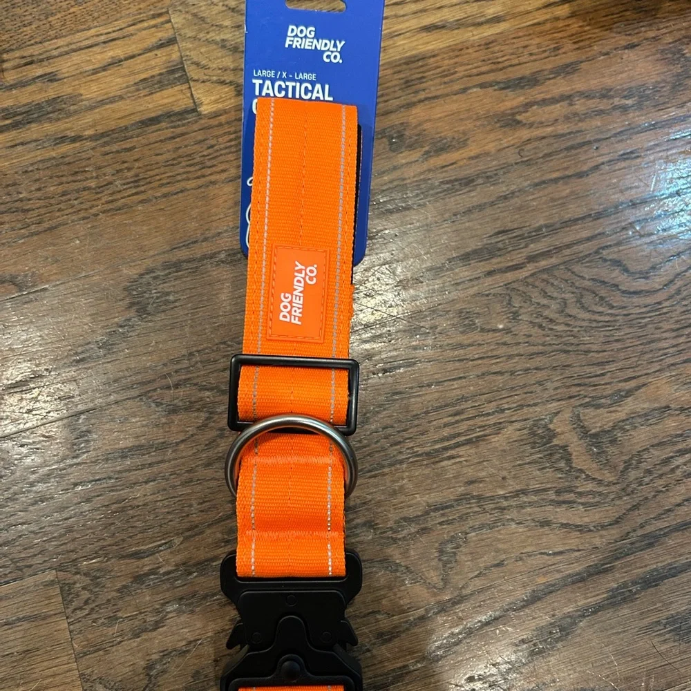 Dog Friendly Co. Hi Vis Orange Tactical Dog Collar
